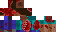 Minecraft skin texture, 64x32 legacy pixels