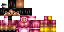 Minecraft skin texture, 64x32 legacy pixels