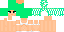 Minecraft skin texture, 64x32 legacy pixels