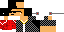 Minecraft skin texture, 64x32 legacy pixels