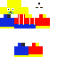 Minecraft skin texture, 64x64 pixels
