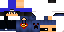 Minecraft skin texture, 64x32 legacy pixels