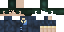 Minecraft skin texture, 64x32 legacy pixels