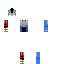 Minecraft skin texture, 64x64 pixels