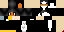 Minecraft skin texture, 64x32 legacy pixels