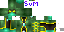 Minecraft skin texture, 64x32 legacy pixels