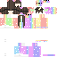 Minecraft skin texture, 64x64 pixels