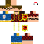 Minecraft skin texture, 64x64 pixels