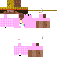 Pink Minecraft skin texture, 64x64 pixels