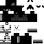 Black Minecraft skin texture, 64x64 pixels