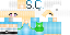Minecraft skin texture, 64x32 legacy pixels
