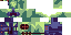 Minecraft skin texture, 64x32 legacy pixels