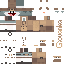 Minecraft skin texture, 64x64 pixels