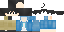 Minecraft skin texture, 64x32 legacy pixels
