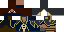 Minecraft skin texture, 64x32 legacy pixels