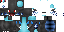 Minecraft skin texture, 64x32 legacy pixels