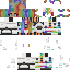 Minecraft skin texture, 64x64 pixels