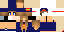 Minecraft skin texture, 64x32 legacy pixels