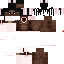 Brown Minecraft skin texture, 64x64 pixels