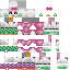 Minecraft skin texture, 64x64 pixels