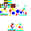 Minecraft skin texture, 64x64 pixels