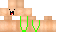 Minecraft skin texture, 64x32 legacy pixels