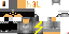 Minecraft skin texture, 64x32 legacy pixels
