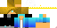 Minecraft skin texture, 64x32 legacy pixels