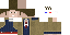 Minecraft skin texture, 64x32 legacy pixels
