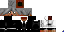 Minecraft skin texture, 64x32 legacy pixels