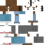 Minecraft skin texture, 64x64 pixels
