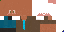 Minecraft skin texture, 64x32 legacy pixels
