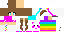 Minecraft skin texture, 64x32 legacy pixels