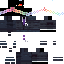 Blue Minecraft skin texture, 64x64 pixels