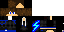 Minecraft skin texture, 64x32 legacy pixels