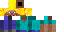 Minecraft skin texture, 64x32 legacy pixels