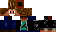 Minecraft skin texture, 64x32 legacy pixels