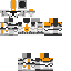 Minecraft skin texture, 64x64 pixels