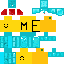 Minecraft skin texture, 64x64 pixels