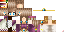 Minecraft skin texture, 64x32 legacy pixels