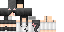Minecraft skin texture, 64x32 legacy pixels