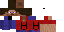 Minecraft skin texture, 64x32 legacy pixels