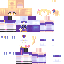 Minecraft skin texture, 64x64 pixels