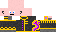 Minecraft skin texture, 64x32 legacy pixels
