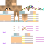 Minecraft skin texture, 64x64 pixels