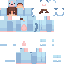 Minecraft skin texture, 64x64 pixels