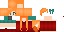 Minecraft skin texture, 64x32 legacy pixels