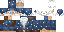 Minecraft skin texture, 64x32 legacy pixels