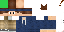 Minecraft skin texture, 64x32 legacy pixels