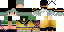 Minecraft skin texture, 64x32 legacy pixels